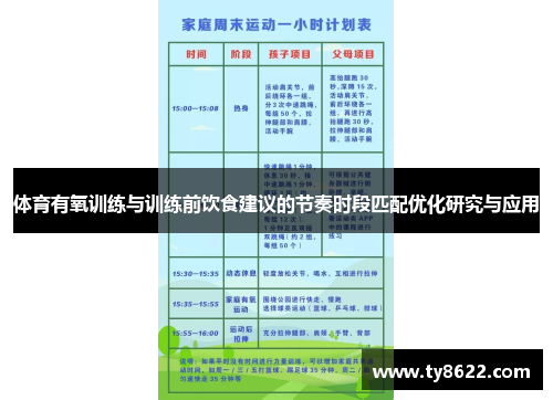 体育有氧训练与训练前饮食建议的节奏时段匹配优化研究与应用